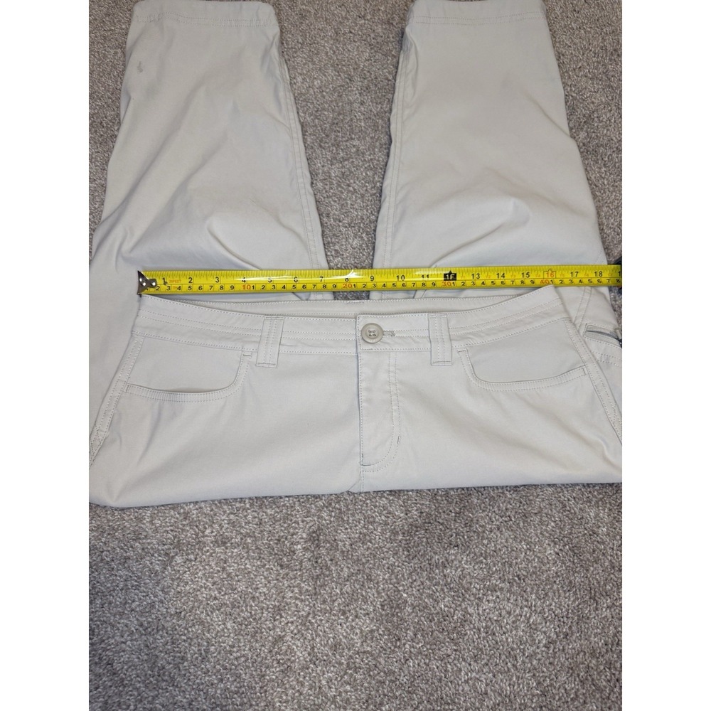 Eddie Bauer First Ascent Guide Pro Capri Pants Pumice Hiking Womens Size 8 Khaki - Picture 10 of 12